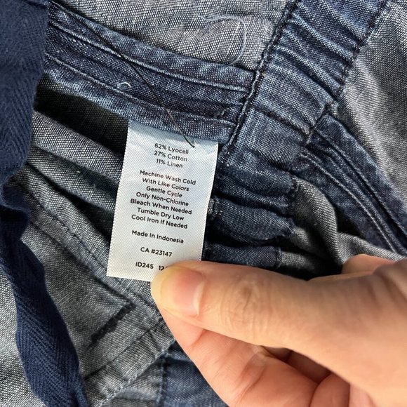 Talbots Chambray Layering Vest Sleeveless Top S - Picture 9 of 12